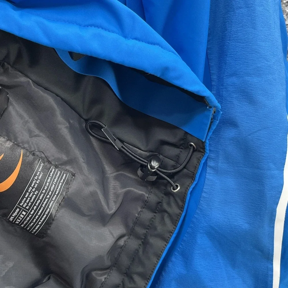 KJUS Ski Jacket Mens Large Blue Dermizax EV‎ Thinsulate Hooded Waterproof Snow